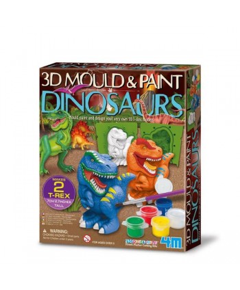 Moldea y pinta Dinosaurios 3D