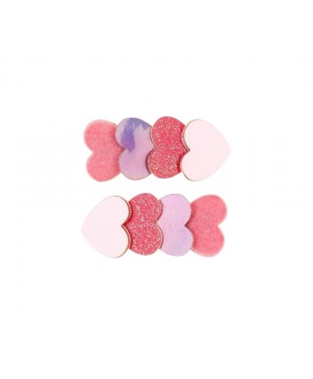 Clips pinzas Samantha, rosa