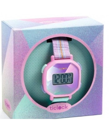 Reloj digital Purple prisma