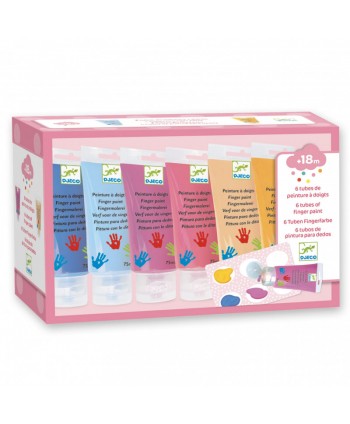 Pintura de dedos 6 botes Sweet