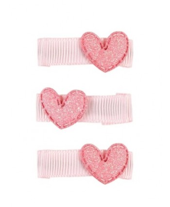 Pinzas Ava corazón rosa pálido