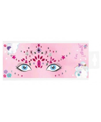 Pegatinas faciales Elfos rosa