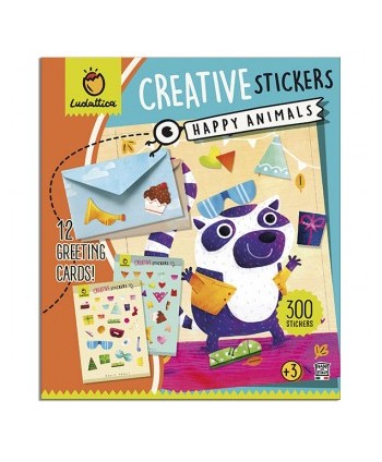 Stickers happy animals