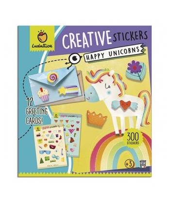 Stickers happy unicorns